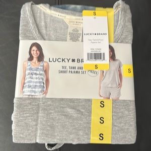 Lucky Brand 3 pieces set tee, tank and short pajama set